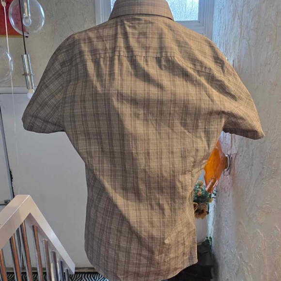 Slim Fit Joseph Abboud Gray Plaid Button Down - Picture 3 of 4